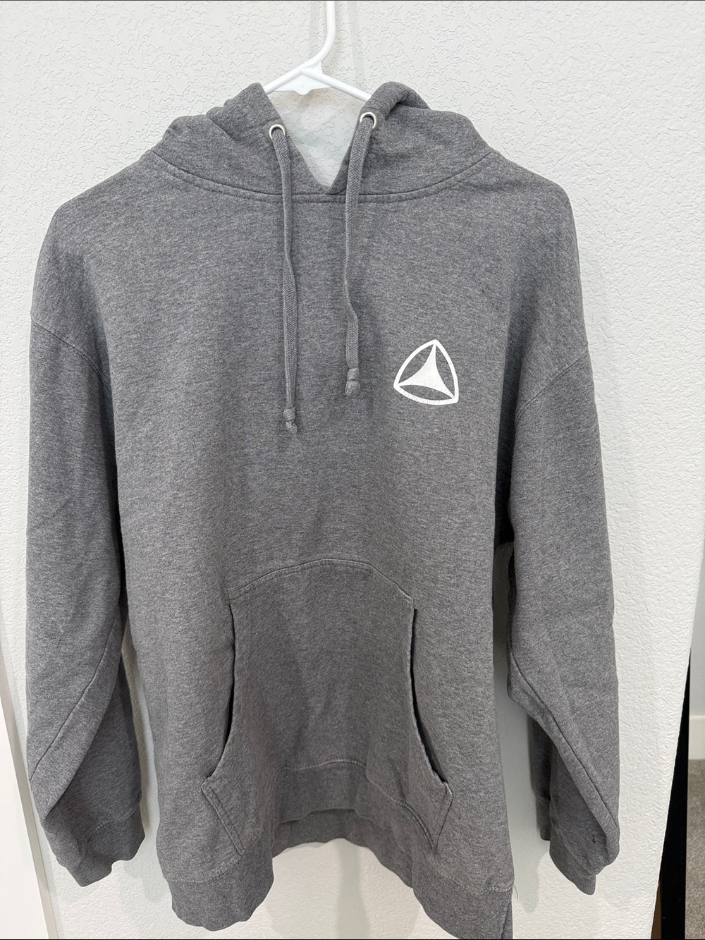 Active USA Gray Hooded Pullover with White Logo